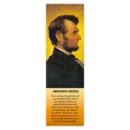 Marcapagina Abraham Lincoln Blanco