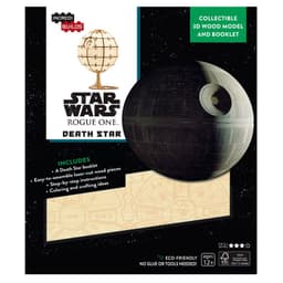 Star Wars Rogue One Death Star Libro y Modelo Armable Madera Blanco