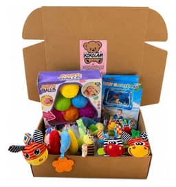 Box Juguetes Bebe Estimulacion Pelotas Sonajeros Alfombra