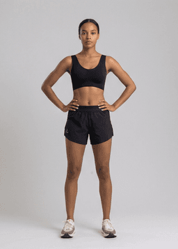 Short de Running Salus Black con Calzon Interno Incorporado Negro XS