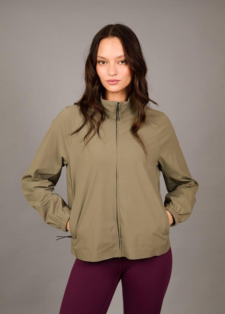 Chaqueta Cortaviento Ligero Tiamat Eucalypthus Grey Verde XS