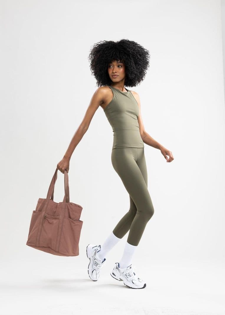 Legging Atenea Stone CompressFitTM Gris M