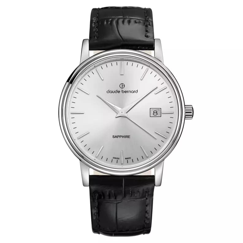 Reloj Claude Bernrard Classic Cuero 39mm Hombre