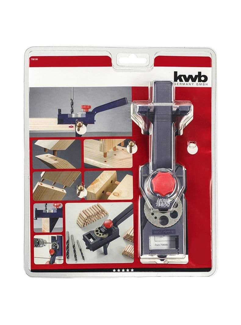 Set Guia Plantilla P/ Tarugos Madera Carpinteria + Acc Kwb