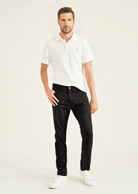 Pantalon Jean Cut Slim Dockers Negro 40 Largo 32