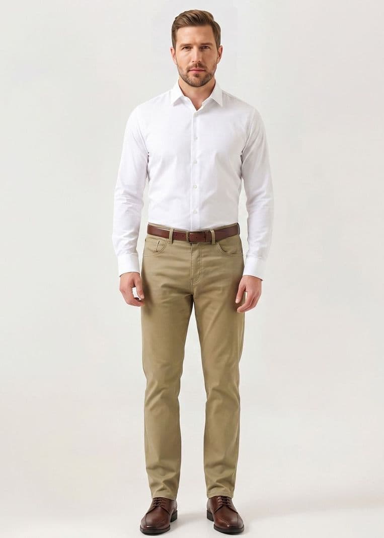 Pantalon Jean Cut Straight Dockers Beige Claro 32/32