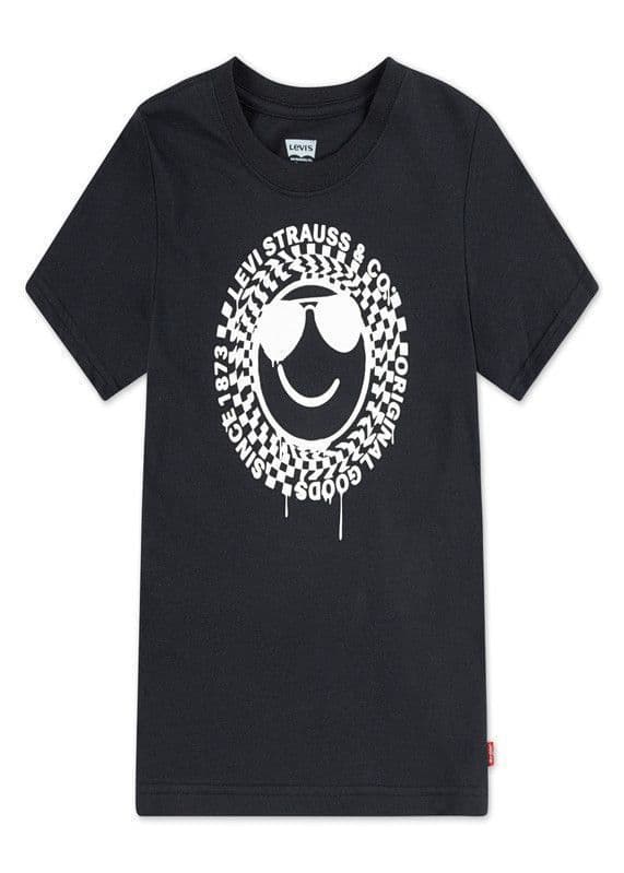 Polera Nino MC Smile Negro Levis 16