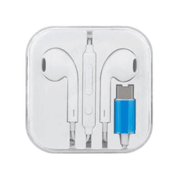 Pack 2 Audifonos de Diadema USB-C Blanco 1.2m Microfono NVS-227