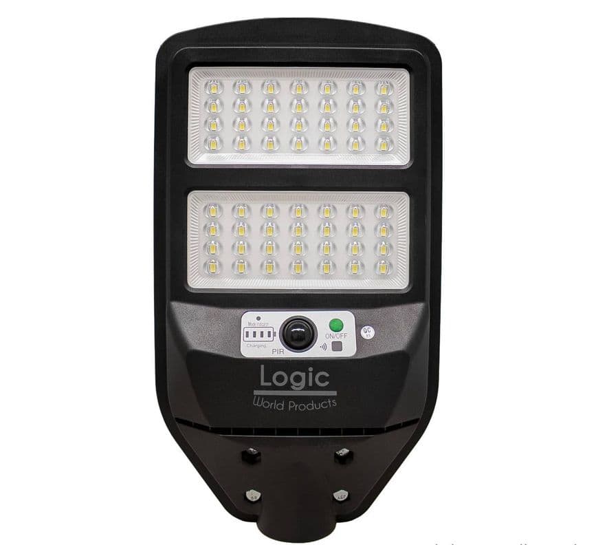 LUMINARIA PEATONAL SOLAR 100W S02 NEW Negro