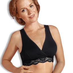 Sosten de Lactancia Espalda Cruzado Negro M