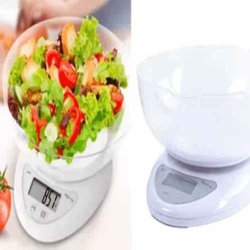 Balanza cocina digital generica 5kg con bowl color blanco