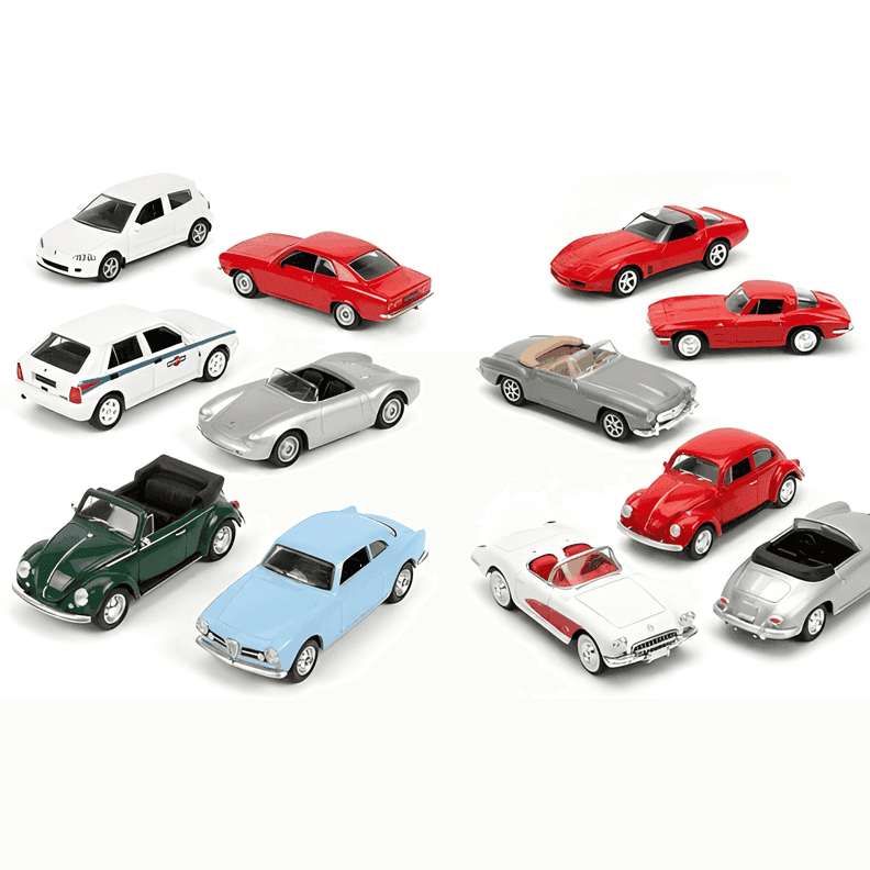 Pack 12 autos clasicos escala 1:60 #3