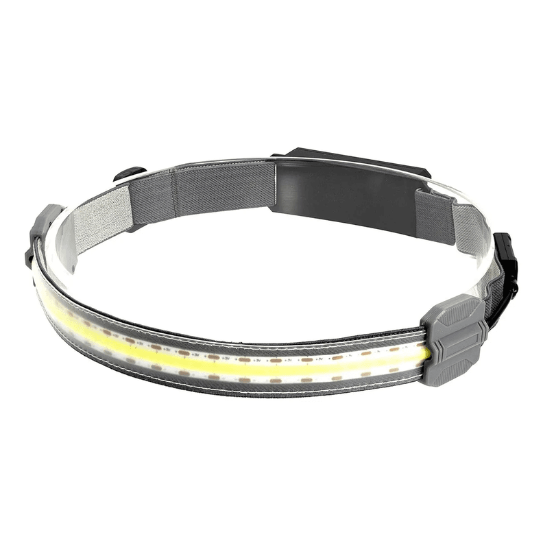 Linterna Frontal Minero Cintillo Luz Led Cob Potente Usb Pro Color de la linterna Gris Color de la luz Blanco