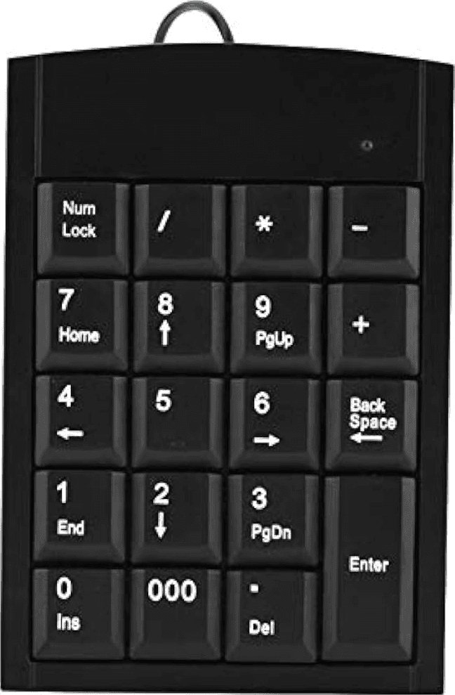 Teclado numerico usb notebook macbook pc