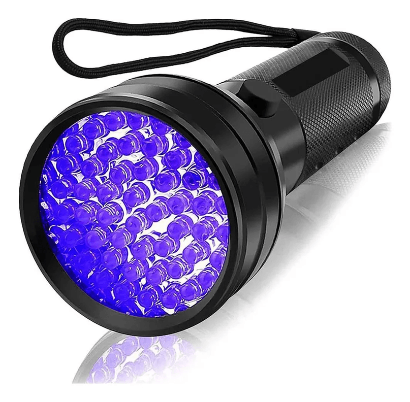Lampara Uv Ultravioleta Detector De Orina Linterna 51 Leds Color de la linterna Negro Color de la luz Violeta