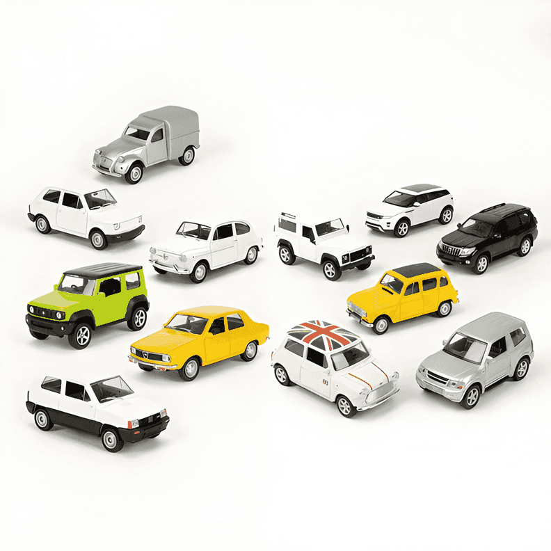 Pack 12 autos modernos escala 1:60