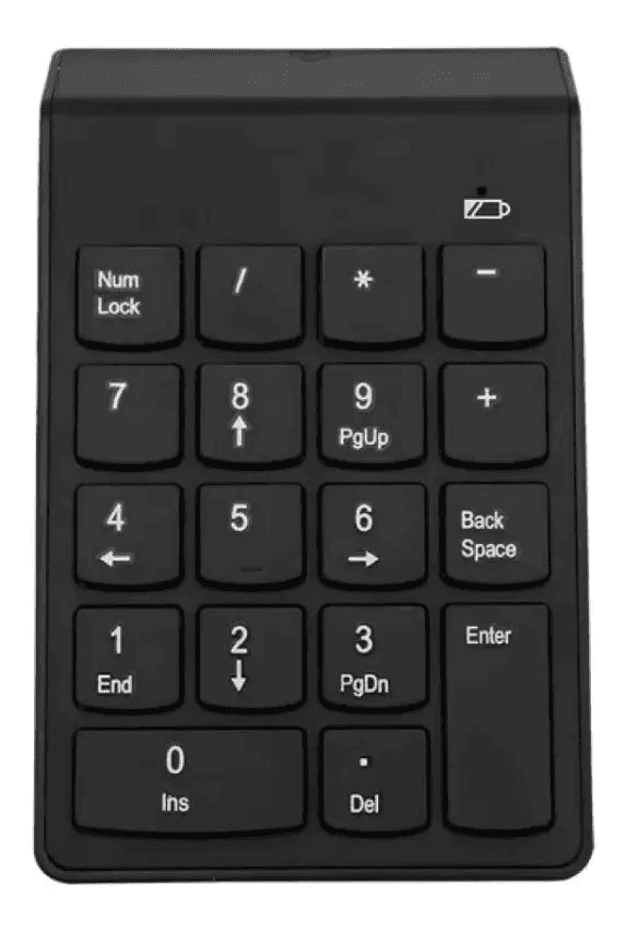 Mini teclado numerico inalambrico usb 18 teclas negro