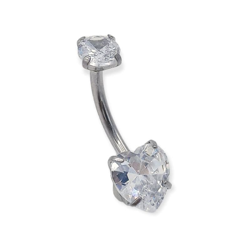 Piercing Ombligo G23 Titanio ASTM F136 Plata