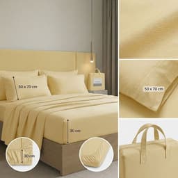 SABANAS 800 HILOS SIGNATURE GRIS 2 PLAZAS 794 Crema