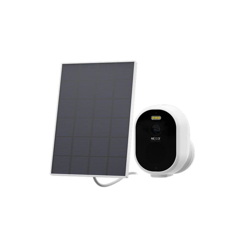 Camara Wi-Fi exterior Nexxt a bateria 2K + panel solar Blanco