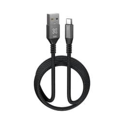 Klip Xtreme Cable Trenzado USB-A USB-C PowerGo 050 30W 1.8m Negro