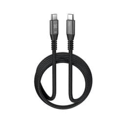 Klip Xtreme Cable Trenzado USB-C PowerGo 250 60W 1.8m Negro