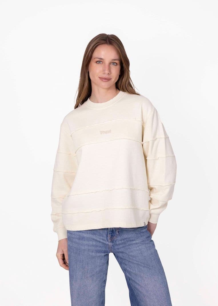 Poleron Teck Stoked V26 Mujer Blanco Invierno M