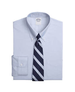Camisa Pinpoint Slim Non-Iron Azul 16 1/2 34