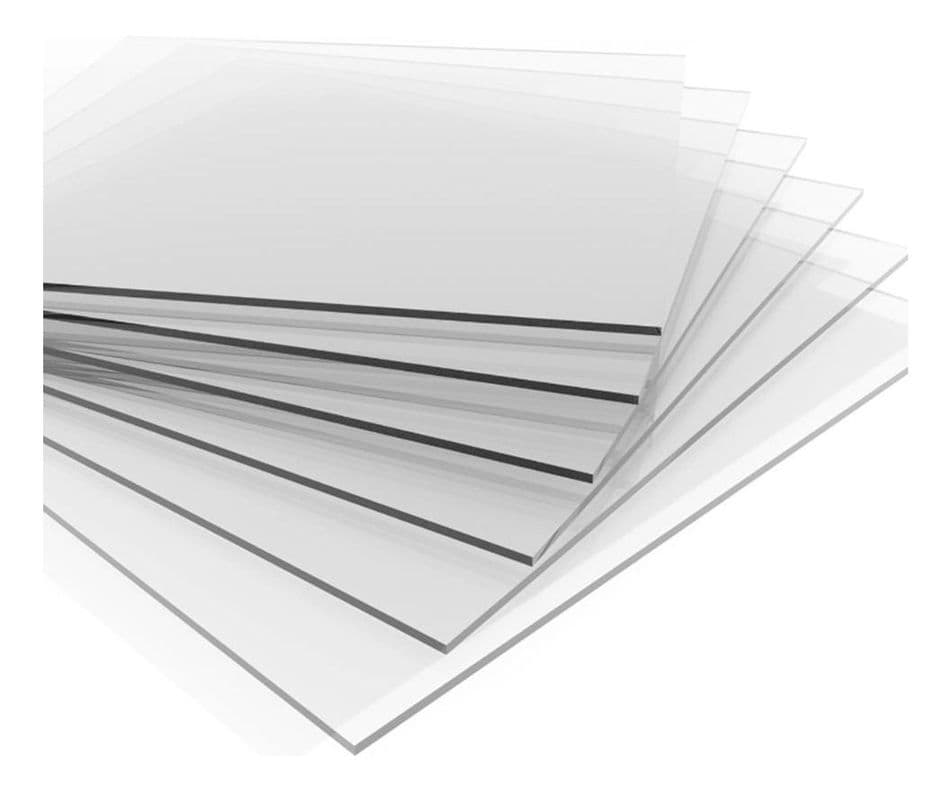 Plancha Acrilico Transparente 1,22mts X 2,44mts X 2mm Dvp
