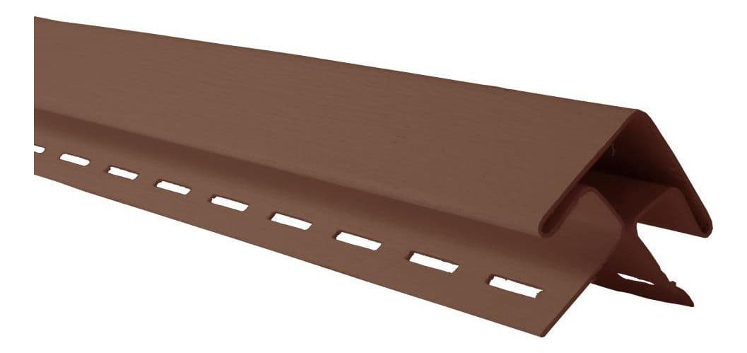 Esquinero Exterior Siding Pvc 50mm Nogal 3mts Dvp