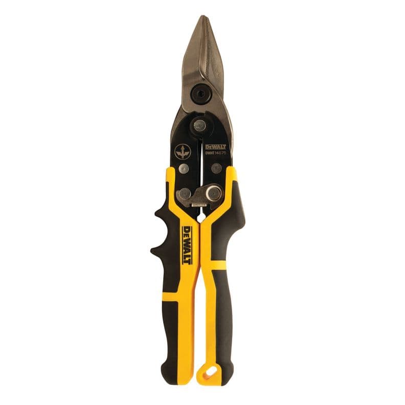 Tijera de aviacion de corte central DEWALT DWHT14675 Amarillo