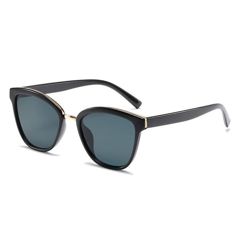 Lentes De Sol Shauna Sh210160 Ojo De Gato Mujer Uv Resina Negro
