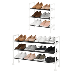 Rack Zapatero Extensible Simpel Orgnanizadores De Zapatos Blanco