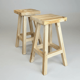 4 Taburetes Wente Piso De Madera Vitrificado Lavable Impermeable