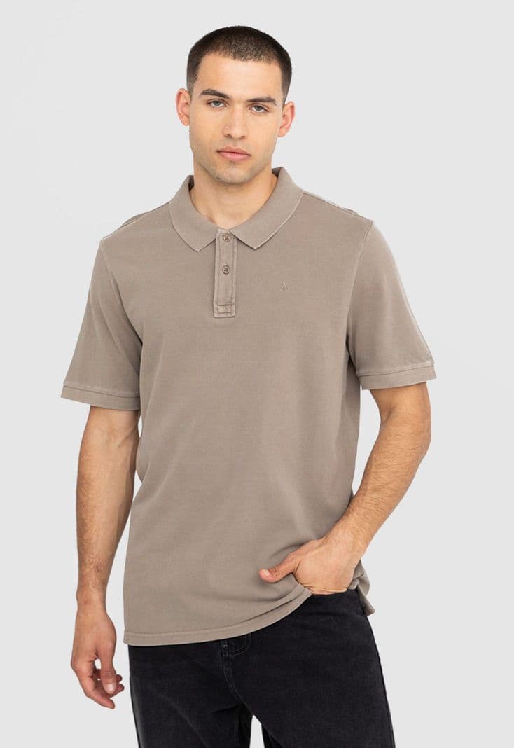 Polera Polo Pique Cafe Claro Black Bubba XL