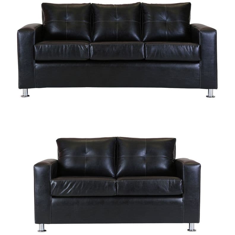 Living George 32 - Cuero Sintetico Pu Negro