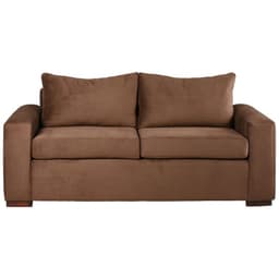 Sofa Neo 3 Cuerpos - Tela Felpa Cafe Oscuro