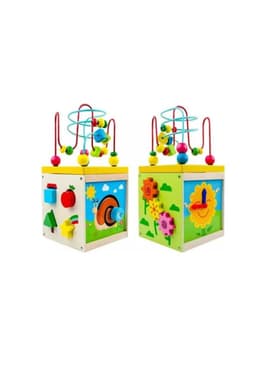 Cubo Juguete De Madera Didactico Montessori Bebe Infantil