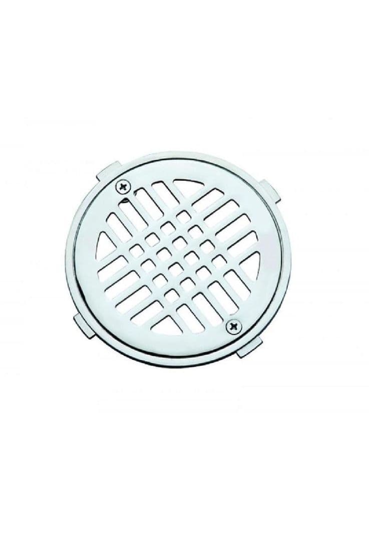 Rejilla Pileta Redonda 110mm Cromado ACERO INOXIDABLE POLI Gris