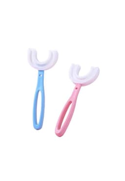 Cepillo De Dientes Para Ninos Higiene Bucal De Silicona Azul