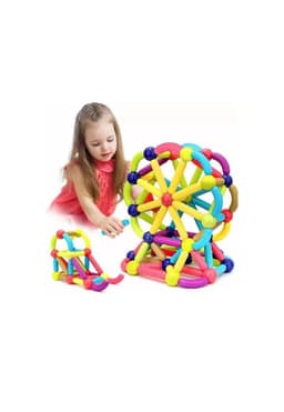 JUEGO DIDACTICO BLOQUES MAGNETICOS CONSTRUCCION 180PCS NINOS