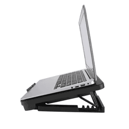 Ventilador Base Doble Para Laptop Notebook N99 Negro