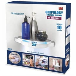 Estante 360 Organizador Giratorio De Bano o Cocina Multiusos Blanco