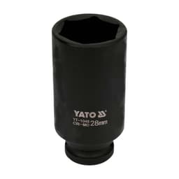 Dado De Impacto Largo Hexagonal 1/2'' 28mm - Yato Negro