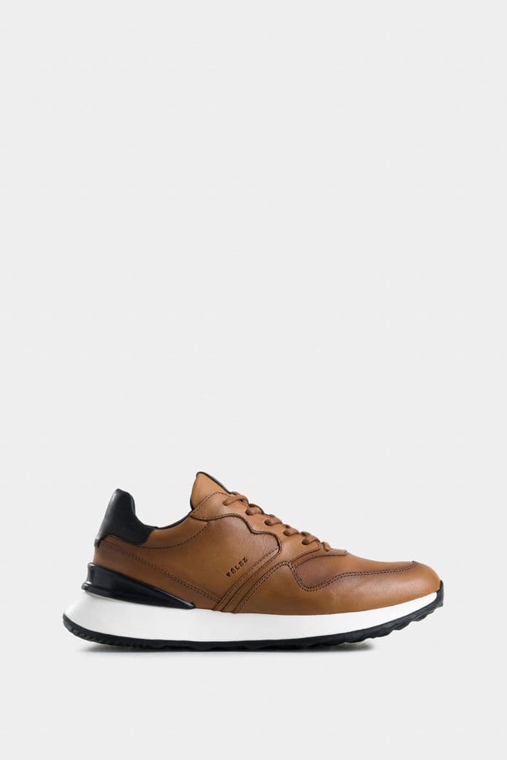 Velez Zapatilla Tenis Cooper 3 Cuero Hombre Spoiler Brandy Almendra 43