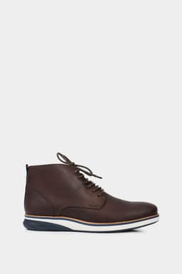 Velez Botas Casual Play Cuero Hombre Efecto Envejecido Cafe 39