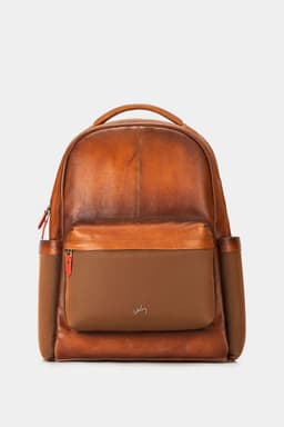 Velez Mochila Fagus 2.0 Cuero Para Hombre Lona En Nylon Miel
