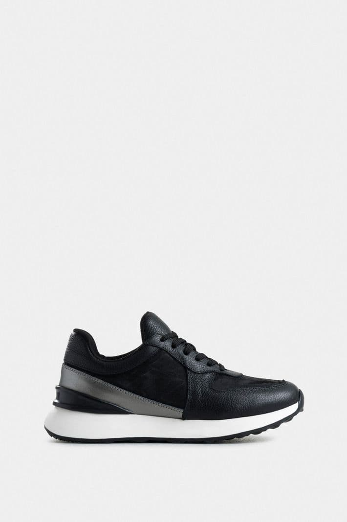 Velez Zapatillas Jacinto Cuero Y Lona Mujer Monogram Negro 41