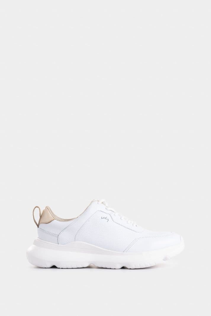 Velez Zapatilla Tenis Mori 3 Cuero Mujer Silueta Deportiva Blanco 40