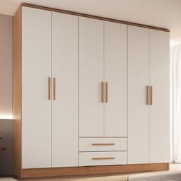 Closet Pequim 6 Puertas Beige